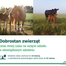 Rolnicy, uwaga! Coraz mniej czasu na szkolenie