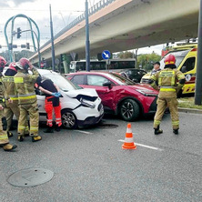 Utrudnienia w ruchu. Zderzenie dwóch aut osobowych
