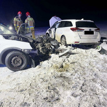 Droga zablokowana. Kilka osób poszkodowanych <font color=